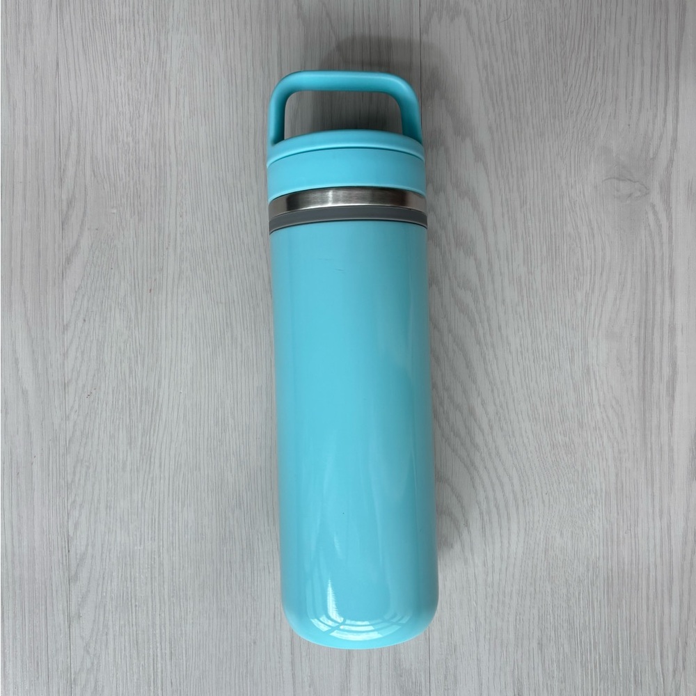 DAVIDsTEA David’s Tea 16 oz travel mug tumbler - light aqua blue (read desc)
